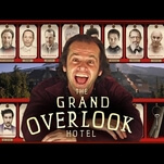 Book a room at The Grand Overlook Hotel, a mashup of Wes Anderson and The Shining