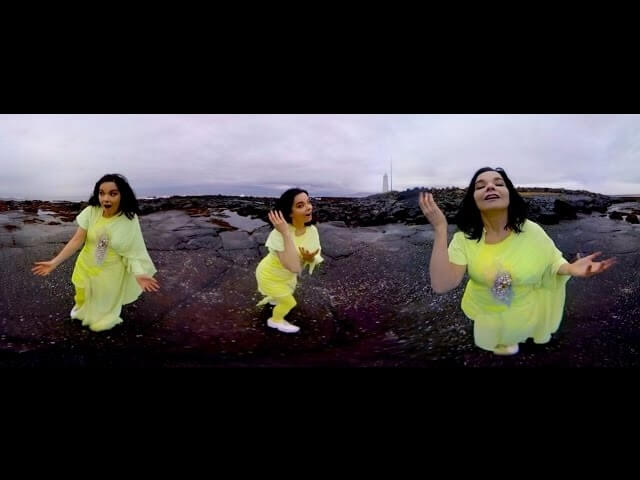 Björk releases 360 degree music video