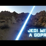 Jedi straps on a GoPro for first person POV fighting