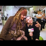 Johnny Depp uses his Johnny Deppness for good, appears at children’s hospital as Captain Jack Sparrow