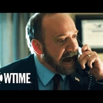 Paul Giamatti does indeed yell in the trailer for Showtime’s Billions