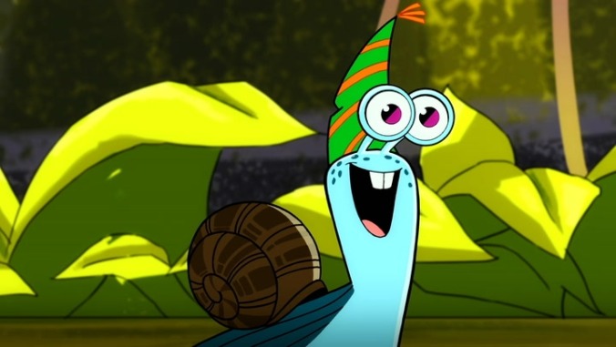 Cheer up a gloomy snail by watching this exclusive Turbo FAST clip