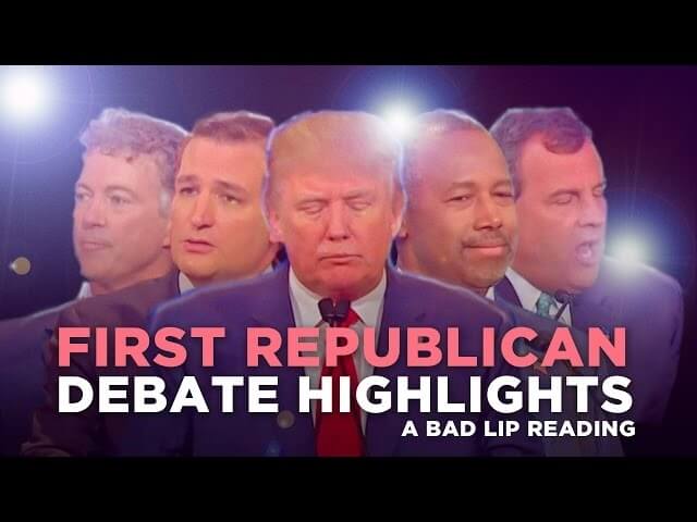 The first Republican debate gets the Bad Lip Reading treatment