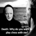 You didn’t know you needed this Swedish Chef/Seventh Seal mashup