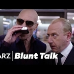 Patrick Stewart’s naughty newsman crashes and burns in the Blunt Talk trailer