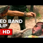 The first, NSFW Green Inferno red-band clip could be grosser, honestly