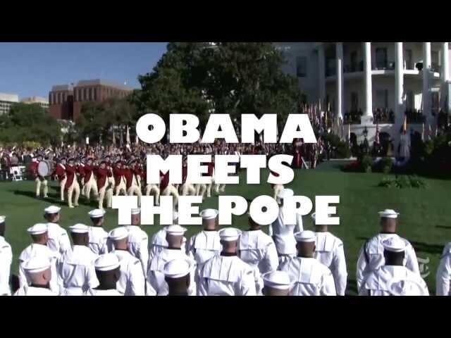 A surreal, absurdist take on Obama’s midday meeting with the Pope