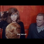 Monica Vitti chokes on the smog of modern living