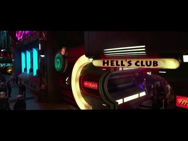 Movie characters, time, and genre edited seamlessly together in Hell’s Club