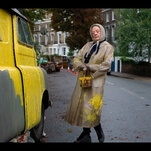 Maggie Smith is the Lady In The Van, possibly down by the river