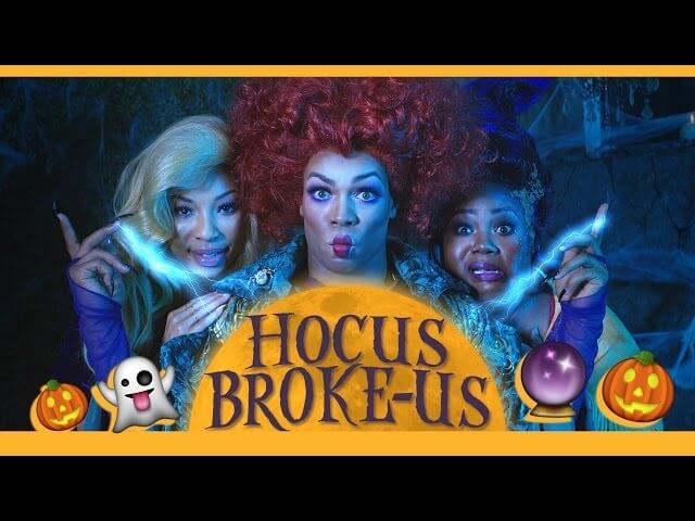 The witches of Hocus Pocus have fallen on hard times in Todrick Hall’s Hocus Broke-us