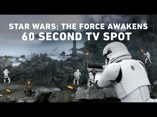 The latest Force Awakens TV spot packs in entire seconds of new footage