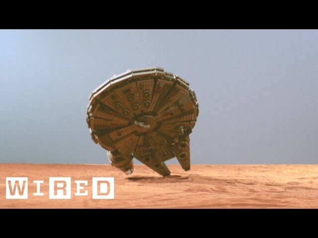 Behold the destruction of the Millennium Falcon (in Lego form)