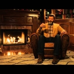 Here’s 45 minutes of Nick Offerman drinking whisky in front of a fire