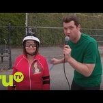 Billy On The Street’s latest obstacle course pits Rachel Dratch against Scientology