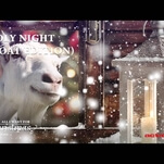 Goats scream their way through Christmas carols for a good cause