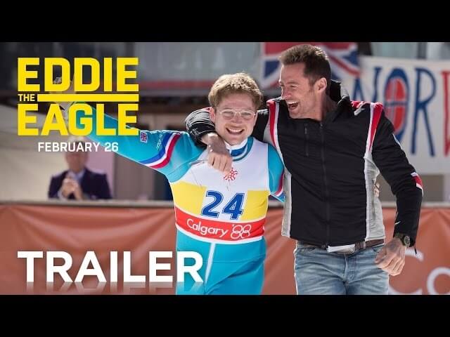 Hugh Jackman takes Taron Egerton under his wing in the Eddie The Eagle trailer