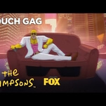 Max-Powered Homer take down stupid sexy druglord Flanders in a bizarre new Simpsons couch gag