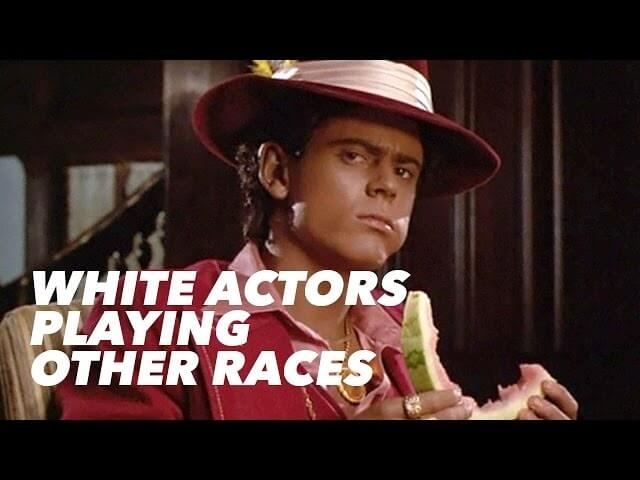 Here’s a depressing montage of white actors in non-white roles