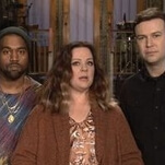 Melissa McCarthy and Kanye West bring presence to a pleasant SNL