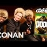 See Conan O’Brien wince his way through Doom with some Super Bowl stars