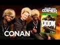 See Conan O’Brien wince his way through Doom with some Super Bowl stars