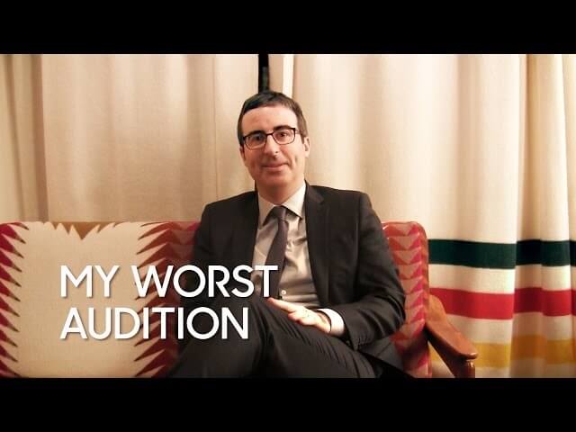 John Oliver once auditioned (badly) for a deodorant commercial