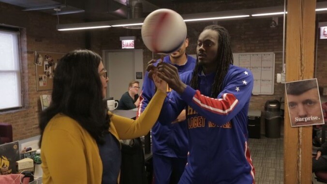 The Harlem Globetrotters came to our office and harassed Jeff Tweedy