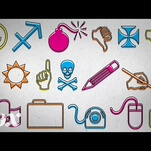 That weird Wingdings font has a rich, symbolic history all its own