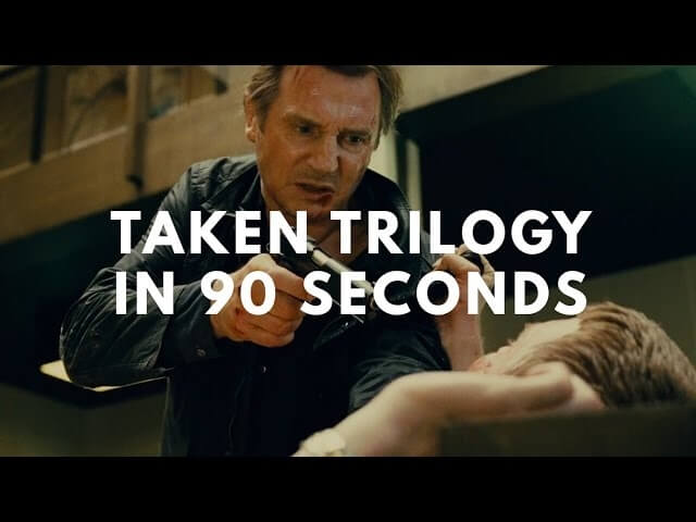 The Taken trilogy reduced to 90 numbing seconds of pure carnage