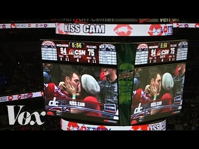 The kiss cam combines technology, true love, and heartless capitalism