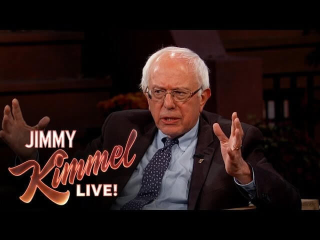 Kimmel to interview Bernie Sanders tomorrow, Hillary Clinton on Thursday