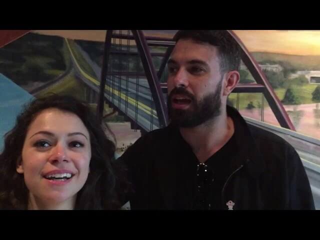Tatiana Maslany and Tom Cullen stole cars and spelled their own names wrong