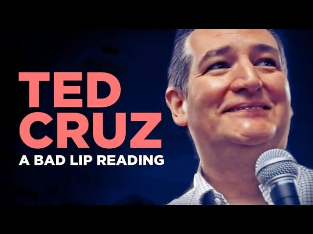 Ted Cruz gets the Bad Lip Reading treatment, loves eating hair