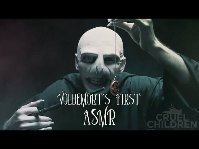 Voldemort does possibly the least soothing ASMR video of all time