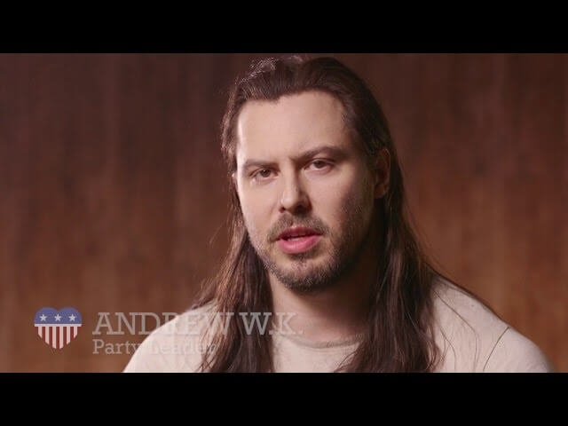 Andrew W.K. announces his own political party, The Party Party