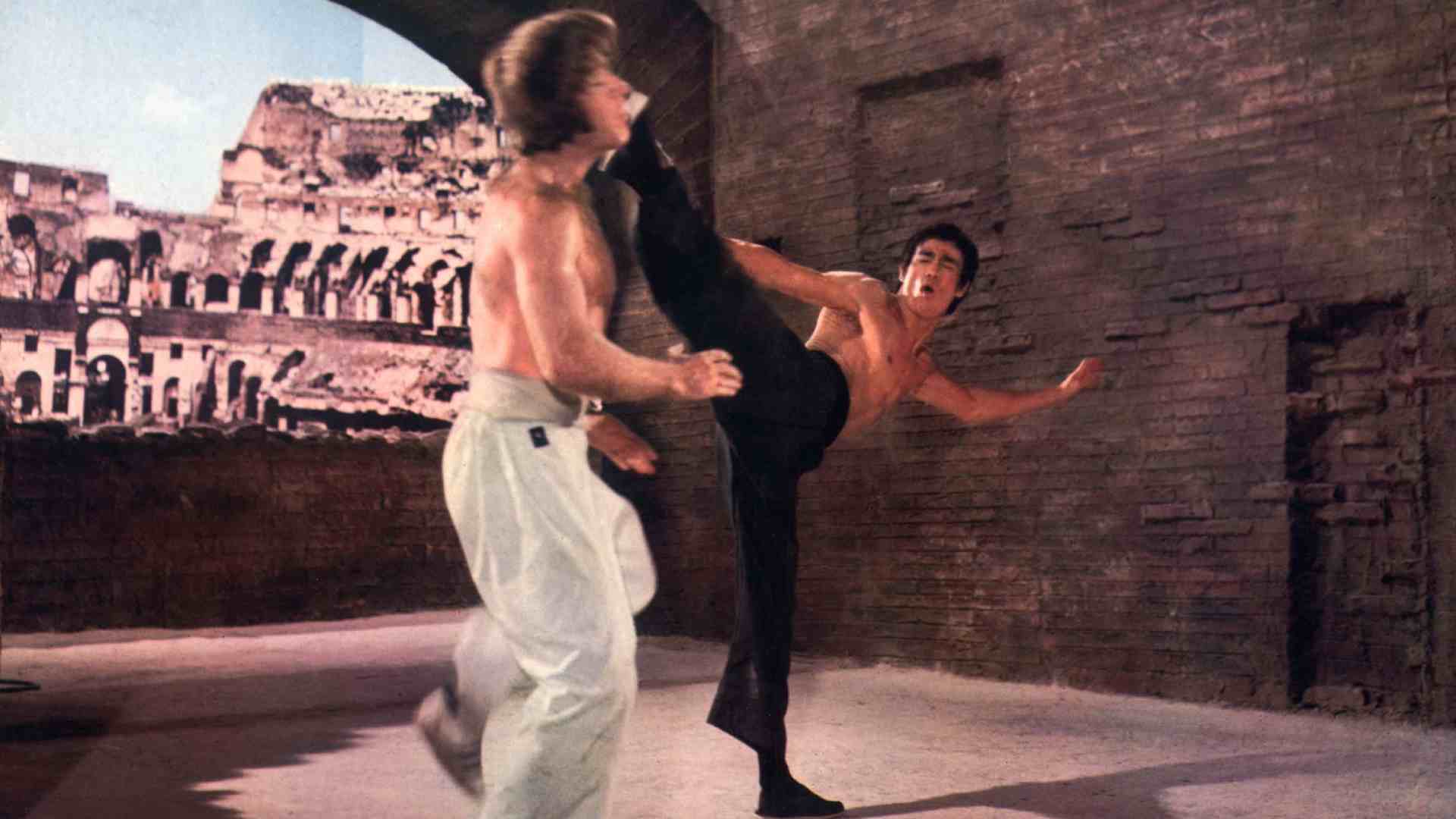 Bruce Lee takes on Chuck Norris, but he makes you wait for the fight