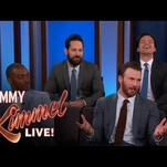 Captain America’s Civil War squad drops by Kimmel to share a clip and some trivia