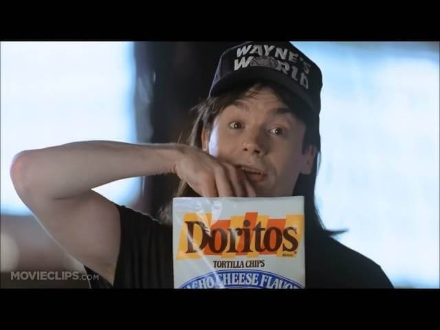 This Tumblr preserves those precious shots of old Doritos bags in movies