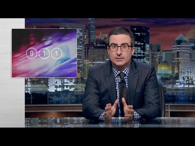 John Oliver shows 911 is an underfunded joke in your town