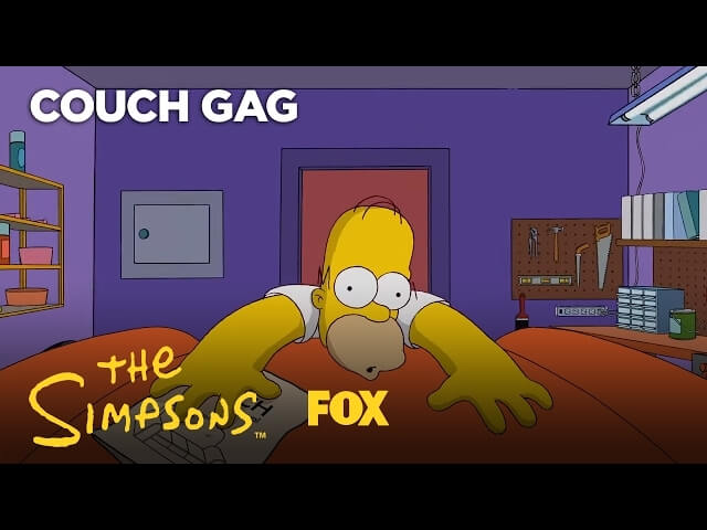 The Simpsons takes a DIY approach to its season finale couch gag