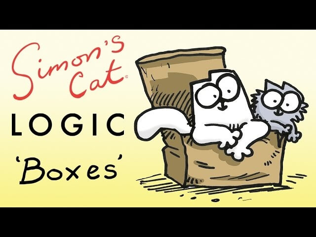 A new “Simon’s Cat Logic” video explains why cats love cardboard boxes