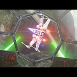 R2-D2 pilots an X-wing in this spectacular drone-shot battle scene