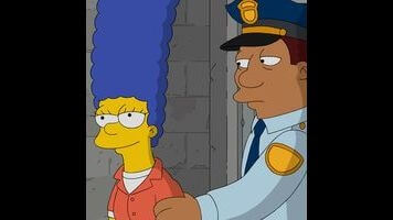 Marge goes to the slammer as The Simpsons sputters to the Season 27 finish line