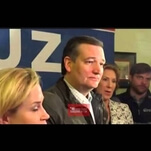 Ted Cruz got in one last awkward pop culture reference for the road