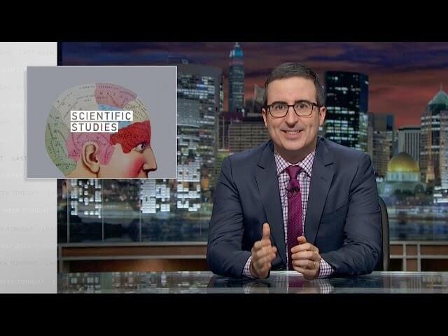 John Oliver tries to separate the bullshit from the science in new study findings