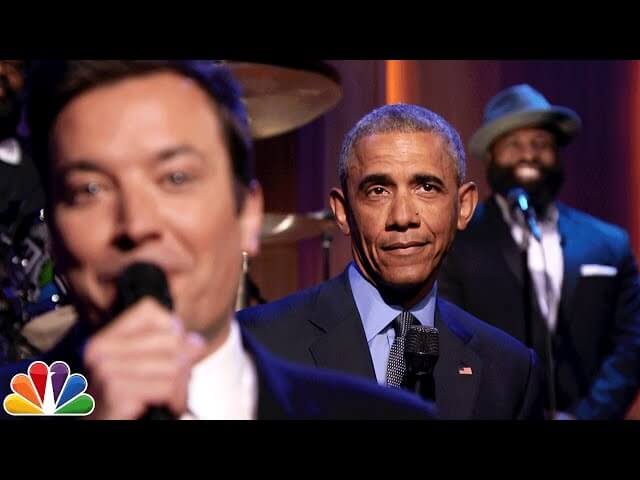 President Obama joins Jimmy Fallon for slow jam on unemployment, butt stuff