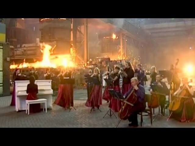 Watch a Ukrainian orchestra play the Game Of Thrones theme in a steel mill