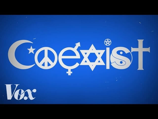 The contentious history of that peace-promoting “Coexist” logo