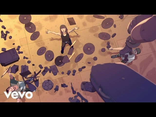 Chvrches can fly in the animated “Bury It” remix video
